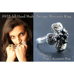 オニキス シルバー925 マーカサイト アンティークリング お勧め