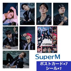 Super M スーパーエム ポストカードセット シール付き 韓流 グッズ   ar037-0