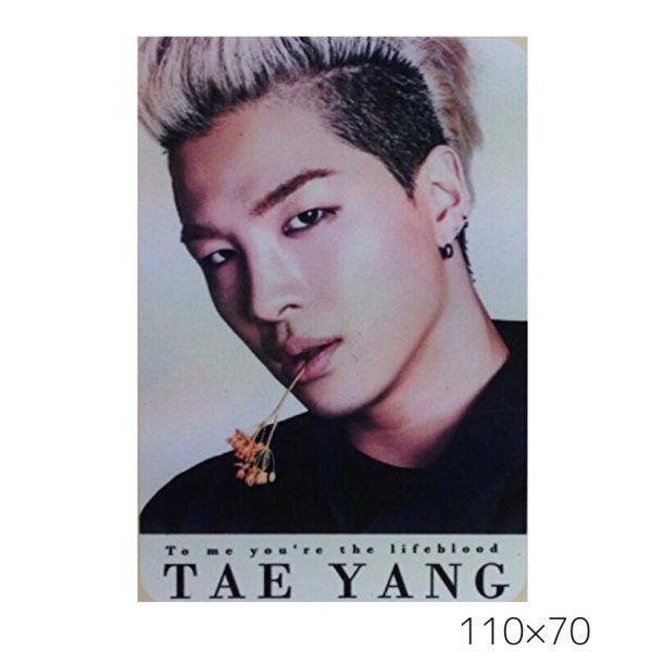 テヤン TAEYANG BIGBANG ビックバン 大判 インテリアタオル 110×70 韓流 グッ...