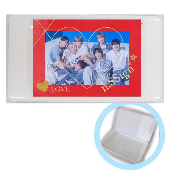 n.SSign エヌサイン 写真付き ケース マスク 小物入れ チケット ホルダー 韓流 グッズ  ...