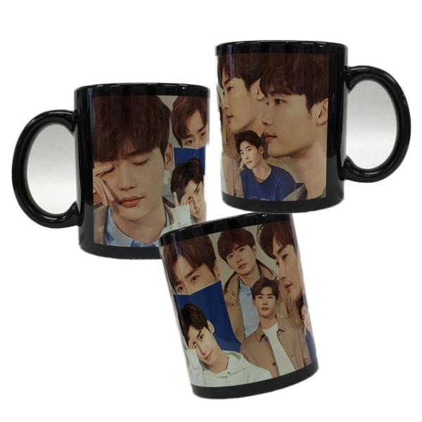 イジョンソク マグカップ 黒1 韓流 グッズ ca014-9