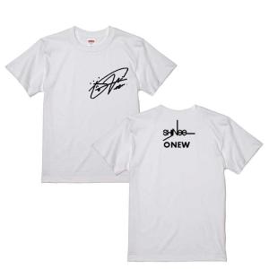 ジョンヒョン SHINee シャイニー サイン 誕生日入り ホワイトTシャツ