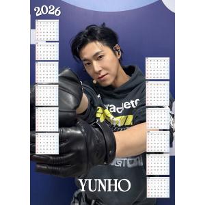 ユノ ユンホ TVXQ 東方神起 2026 ラミネート カレンダー A4サイズ 韓