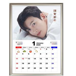 チチャンウク 2026 フォトフレーム付き 卓上 カレンダー 韓流 グッズ