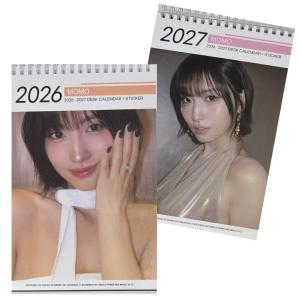 モモ MOMO トゥワイス TWICE 2026 2027 2年分 卓上 カレンダー DESK CALENDAR ステッカー付 韓流 グッズ fx035-46
