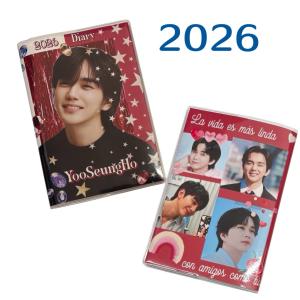 クォンサンウ 2026 A4 フォトフレーム付き 壁掛け カレンダー 韓流