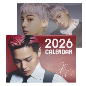 G-DRAGON ジードラゴン BIGBANG ビッグバン 2026 壁掛け カレンダー 二つ折りタイプ 韓流 グッズ fx101-2