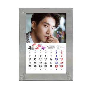 4月始まり シウォン SUPERJUNIOR スーパージュニア 2023 フォトフレーム付き 卓上 カレンダー 韓流 グッズ fx142-07