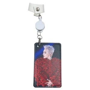 G-DRAGON ジードラゴン BIGBANG ビッグバン ICカードケース パスケース リール付き バッグチャーム 韓流 グッズ fz115-3