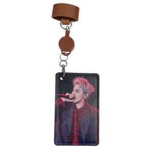 G-DRAGON ジードラゴン BIGBANG ビッグバン ICカードケース パスケース リール付き バッグチャーム 韓流 グッズ fz115-4
