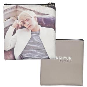 ジョンヒョン SHINee シャイニー 柔らかい 合皮製 ミニ ポーチ 小物入れ 韓流 グッズ gj097-2