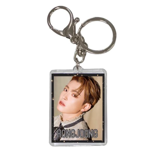 ホンジュン ATEEZ エイティーズ 両面 写真入り キーホルダー 韓流 グッズ  js111-2