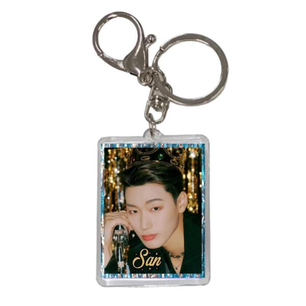 サン ATEEZ エイティーズ 両面 写真入り キーホルダー 韓流 グッズ  js115-1