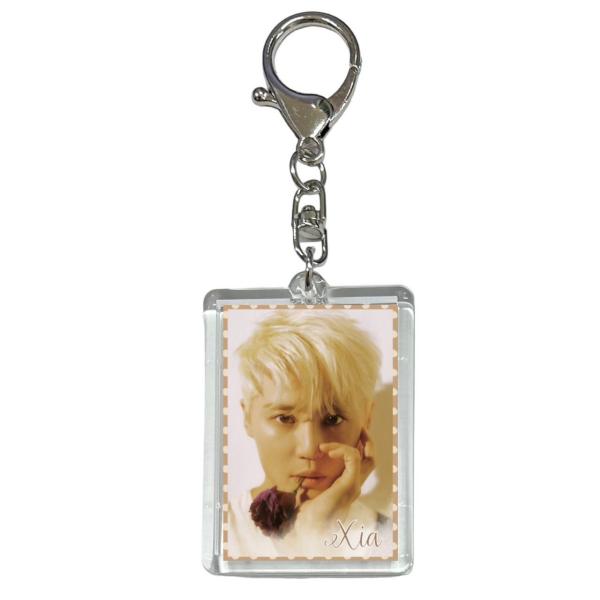 ジュンス 両面 写真入り キーホルダー 韓流 グッズ  js120-6