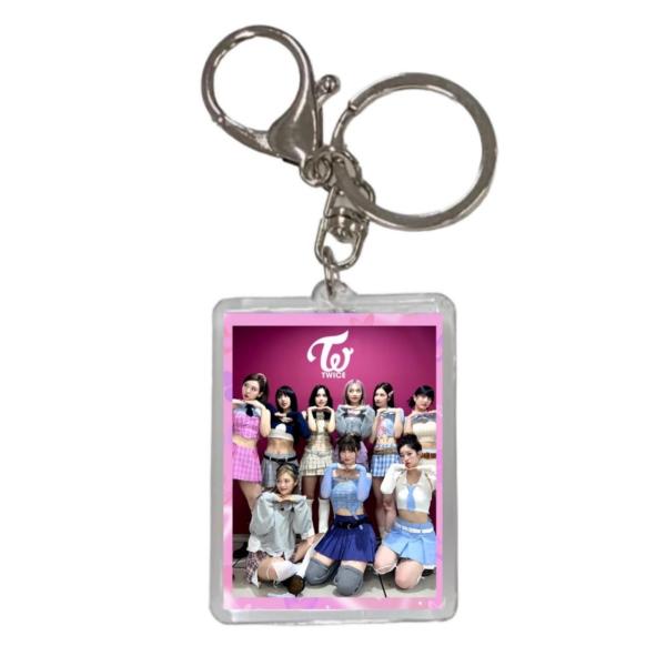 TWICE トゥワイス 両面 写真入り キーホルダー 韓流 グッズ  js122-1