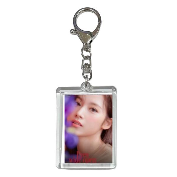 サナ TWICE トゥワイス 両面 写真入り キーホルダー 韓流 グッズ  js126-34