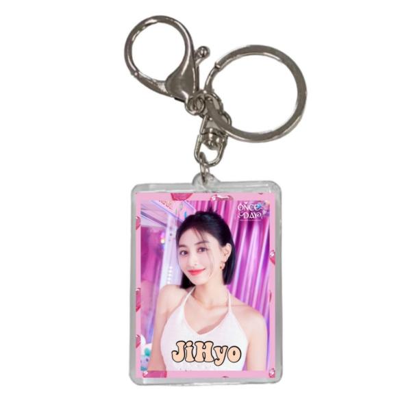 ジヒョ TWICE トゥワイス 両面 写真入り キーホルダー 韓流 グッズ  js127-1