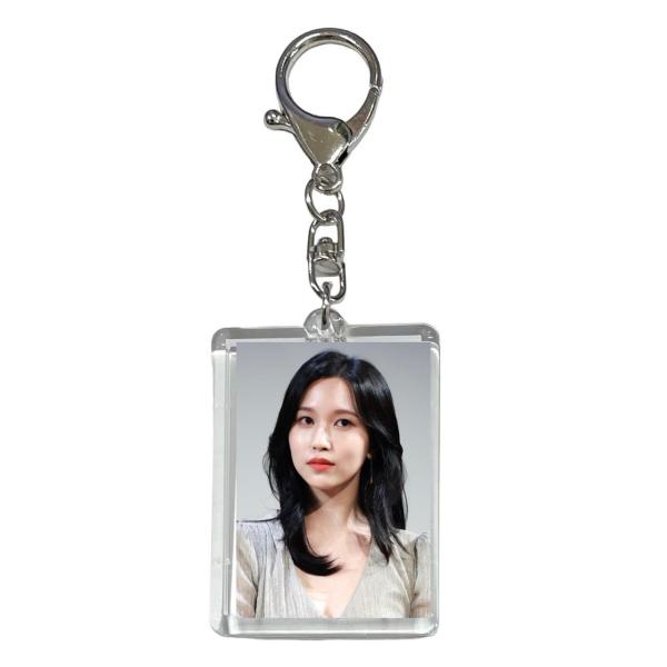 ミナ TWICE トゥワイス 両面 写真入り キーホルダー 韓流 グッズ  js128-11