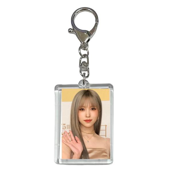 ミナ TWICE トゥワイス 両面 写真入り キーホルダー 韓流 グッズ  js128-12