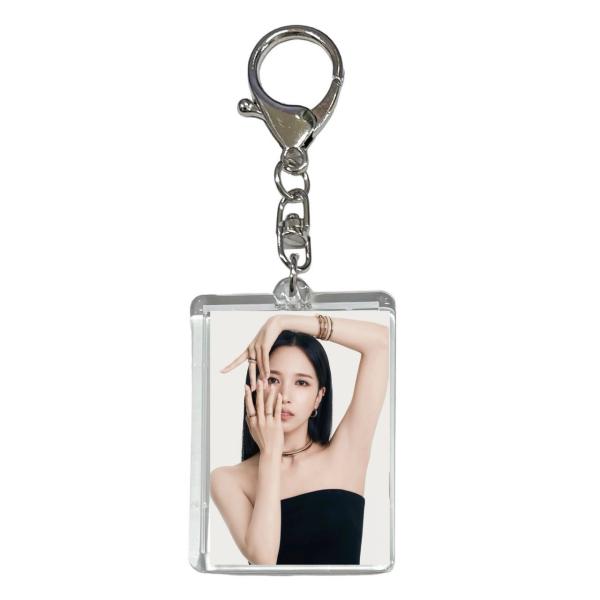 ミナ TWICE トゥワイス 両面 写真入り キーホルダー 韓流 グッズ  js128-14