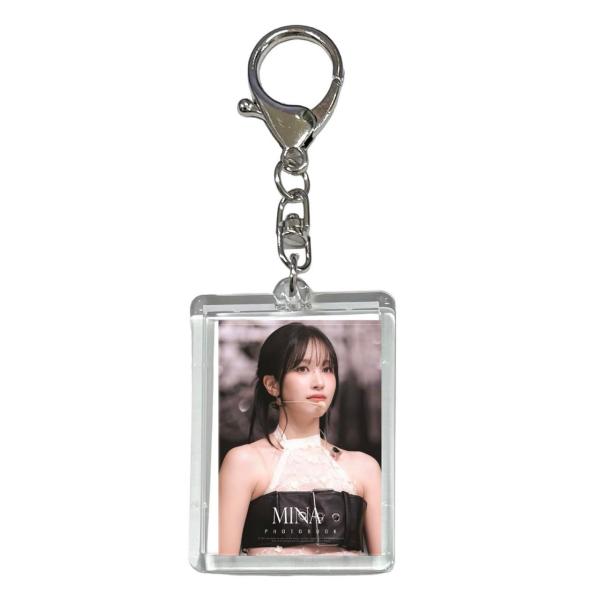 ミナ TWICE トゥワイス 両面 写真入り キーホルダー 韓流 グッズ  js128-15