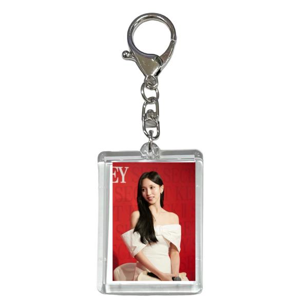 ミナ TWICE トゥワイス 両面 写真入り キーホルダー 韓流 グッズ  js128-19