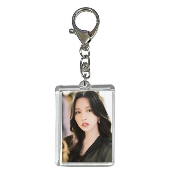 ミナ TWICE トゥワイス 両面 写真入り キーホルダー 韓流 グッズ  js128-21
