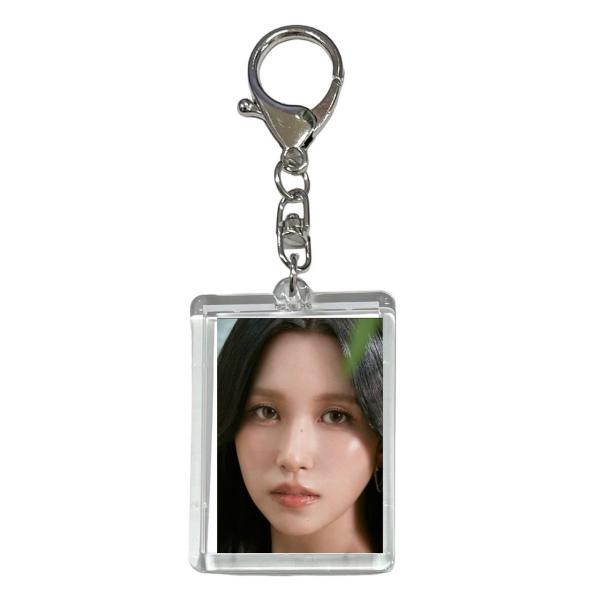 ミナ TWICE トゥワイス 両面 写真入り キーホルダー 韓流 グッズ  js128-34