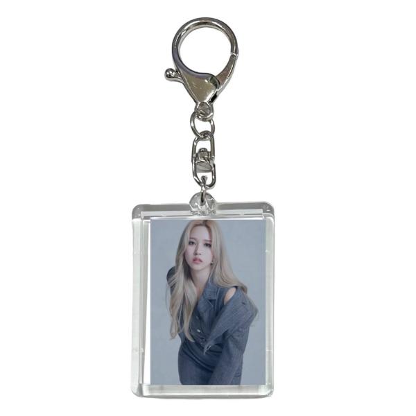 ミナ TWICE トゥワイス 両面 写真入り キーホルダー 韓流 グッズ  js128-39