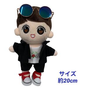 キャラクタードール ジェジュン似 着せ替え ぬいぐるみ 20cm 人形 韓流 グッズ naw006-3n