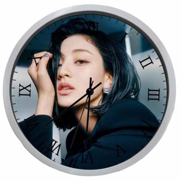 ジヒョ TWICE トゥワイス 掛け時計 WallClock 壁掛け 時計 直径30cm 韓流 グッ...