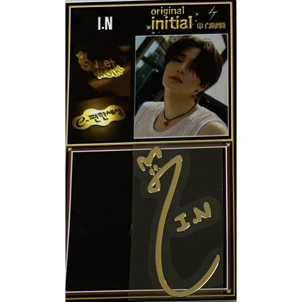 アイエン I.N ストレイキッズ STRAYKIDS スキズ サインステッカー シール 韓流 グッズ...