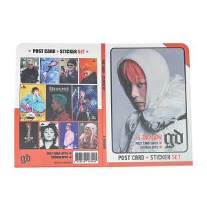 ジードラゴン G-DRAGON ビッグバン BIGBANG ポストカードステッカーセット シール ハガキ 韓流 グッズ th013-21