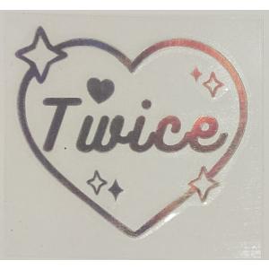 【2枚セット】TWICE トゥワイス ホログラム シール ステッカー 韓流 グッズ uw023-1