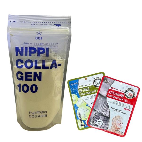 ニッピコラーゲン100 NIPPI COLLA-GEN 110g マスクシートおまけ付き コラーゲン...