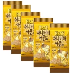 5個セット ハニーバターアーモンド 35g 韓国食品 お菓子 ye002-1｜angieseoul