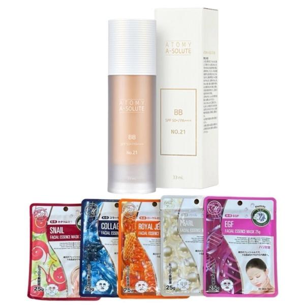 国内発送 アトミ エイソルート BBクリーム 33ml マスクシートおまけ付き atomy Atom...
