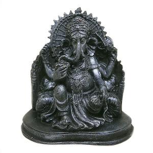 ガネーシャ お香立て アンティークシルバー 置物 アジアン バリ タイ 雑貨 インテリア アロマテラピー  Ganesha｜angkasa