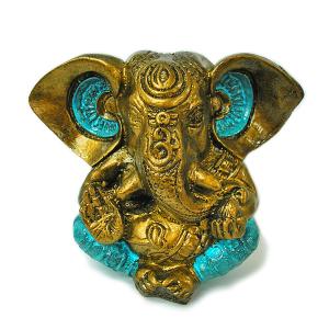 ☆ガネーシャ☆アジアン雑貨 ガネーシャのねずみ 単品 イエロー [H.約7.5cm] アジアン おしゃれな