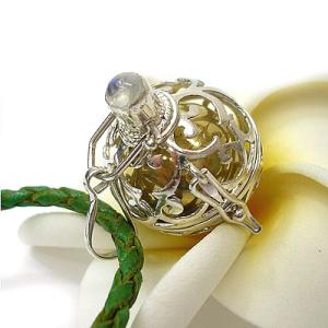 ガムランボール　創造力ＵＰ　レインボームーンストーン　Ｌ　アジアン雑貨　バリ　タイ　エスニック　