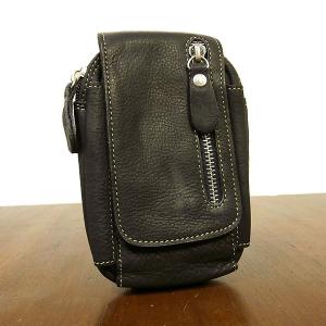 VANSON（バンソン） レザー ポーチ ラージ ファニーパック オクタゴン