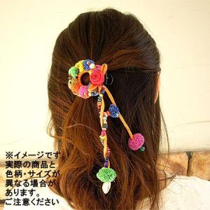 エスニック ヘアゴム ヘアアクセサリー お団子 エクステ ヒッピー 付け