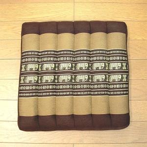 タイの 座布団 正方形 38cm角 象さん柄 ...の詳細画像2