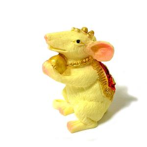 ガネーシャのねずみ 単品 グリーン [H.約7.5cm] アジアン おしゃれな