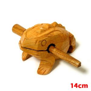 アジアの楽器 ココナッツ カリンバ 木彫り トカゲ模様 ナチュラル 直径
