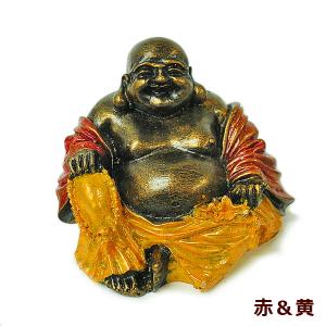 布袋様の置物 卓上インテリア 黒 [H.10cm] ほてい 富貴 繁栄 開運 金運