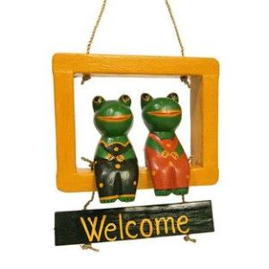 Welcomeプレート ウェルカム カエルカッ...の詳細画像2