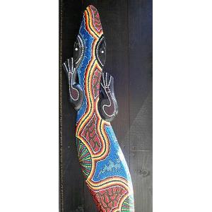 バリアート ドットペイントアート 縦 黒・白 渦巻き ［120cmx30cm