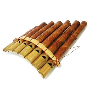 バンブーの笛　８連 アジアの楽器 民族楽器 アジアン雑貨　バリ雑貨　アジアン楽器　｜angkasa