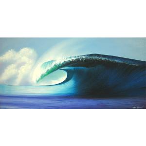 バリアート絵画　LL　横　『Big Wave』　Windy　Special Order作品　[額横約...